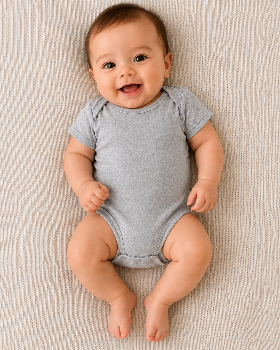 DigiPrint Infant Baby Rib Suit. Cotton 100%