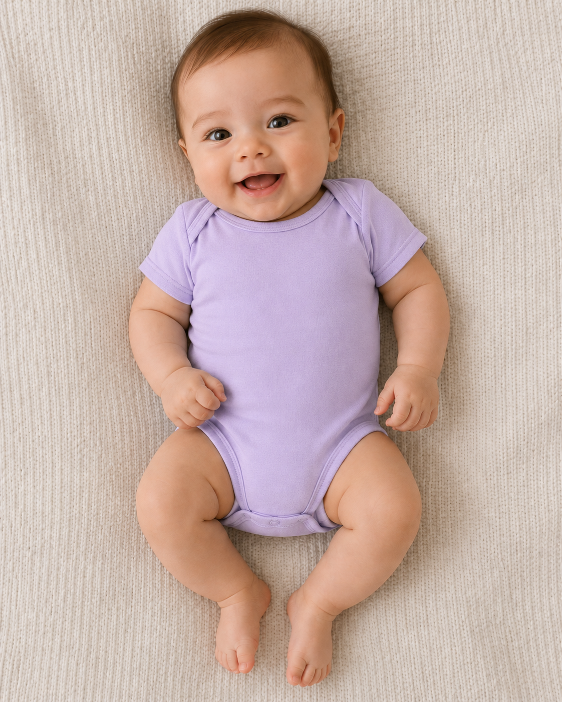 DigiPrint Infant Baby Rib Suit. Cotton 100%