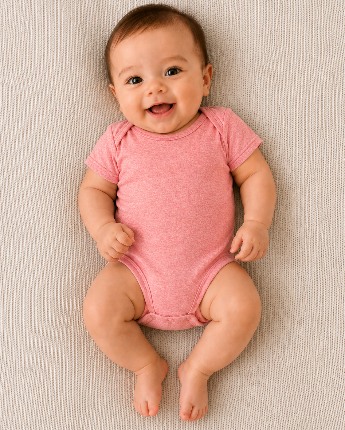DigiPrint Infant Baby Rib Suit. Cotton 100%