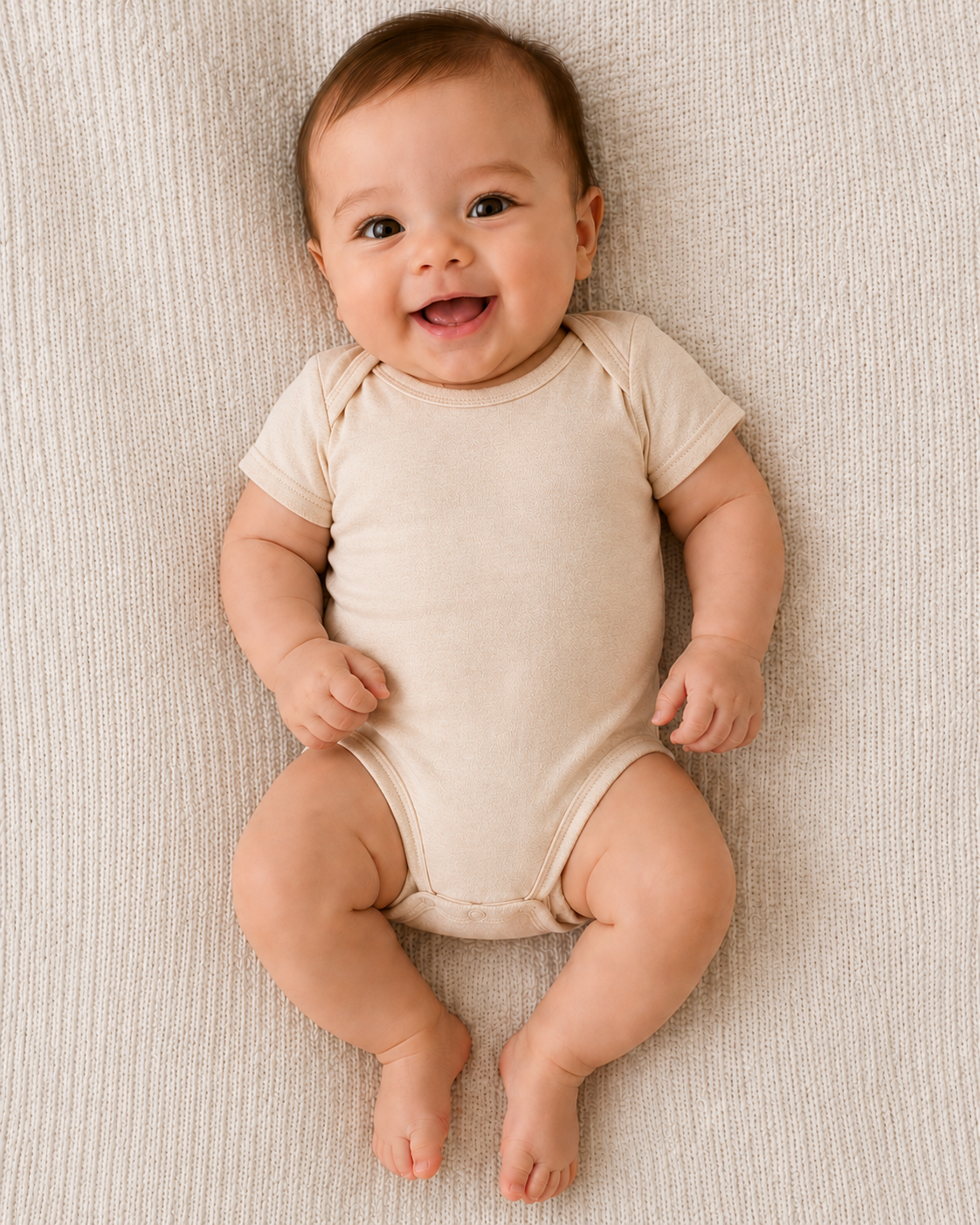 DigiPrint Infant Baby Rib Suit. Cotton 100%