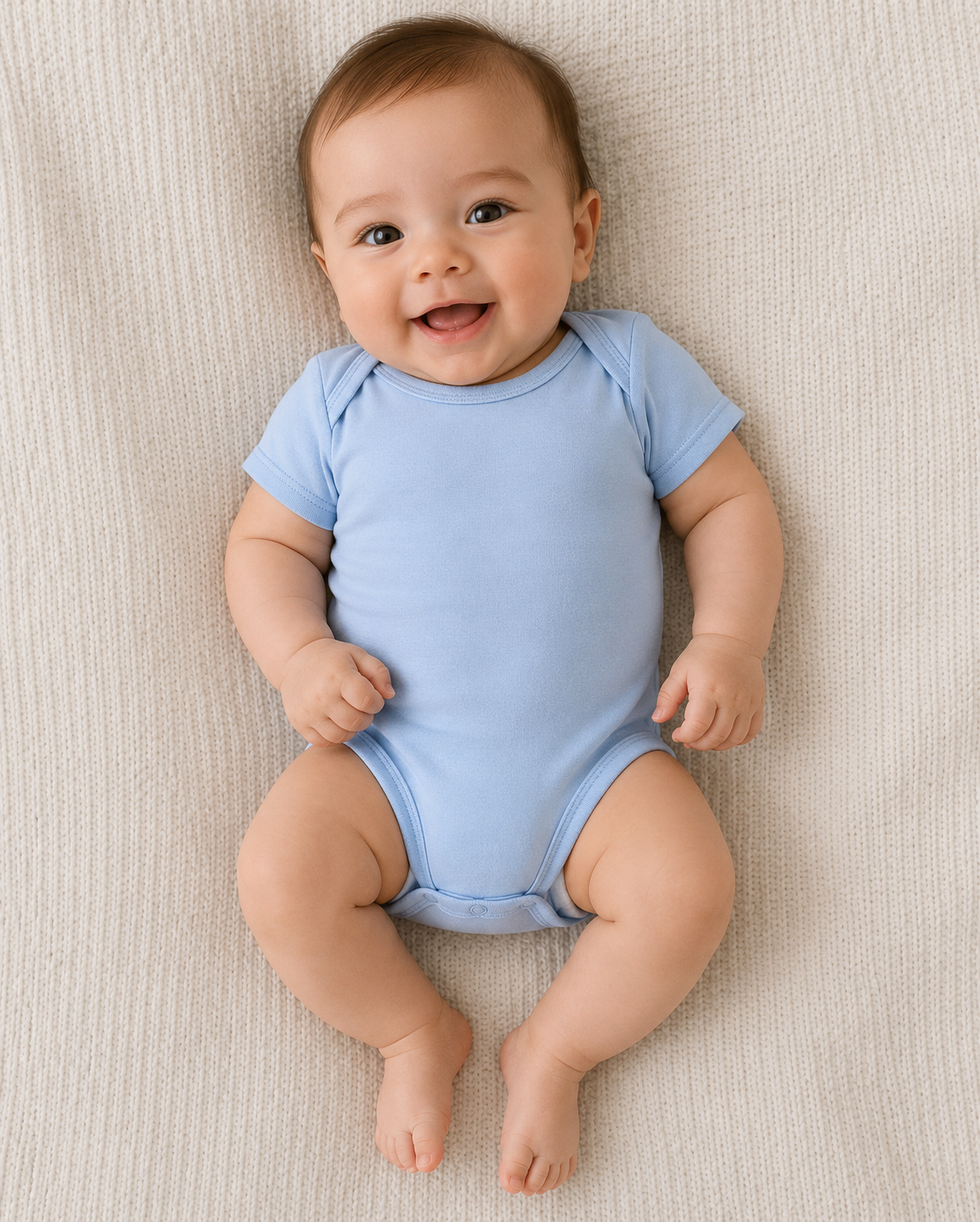 DigiPrint Infant Baby Rib Suit. Cotton 100%