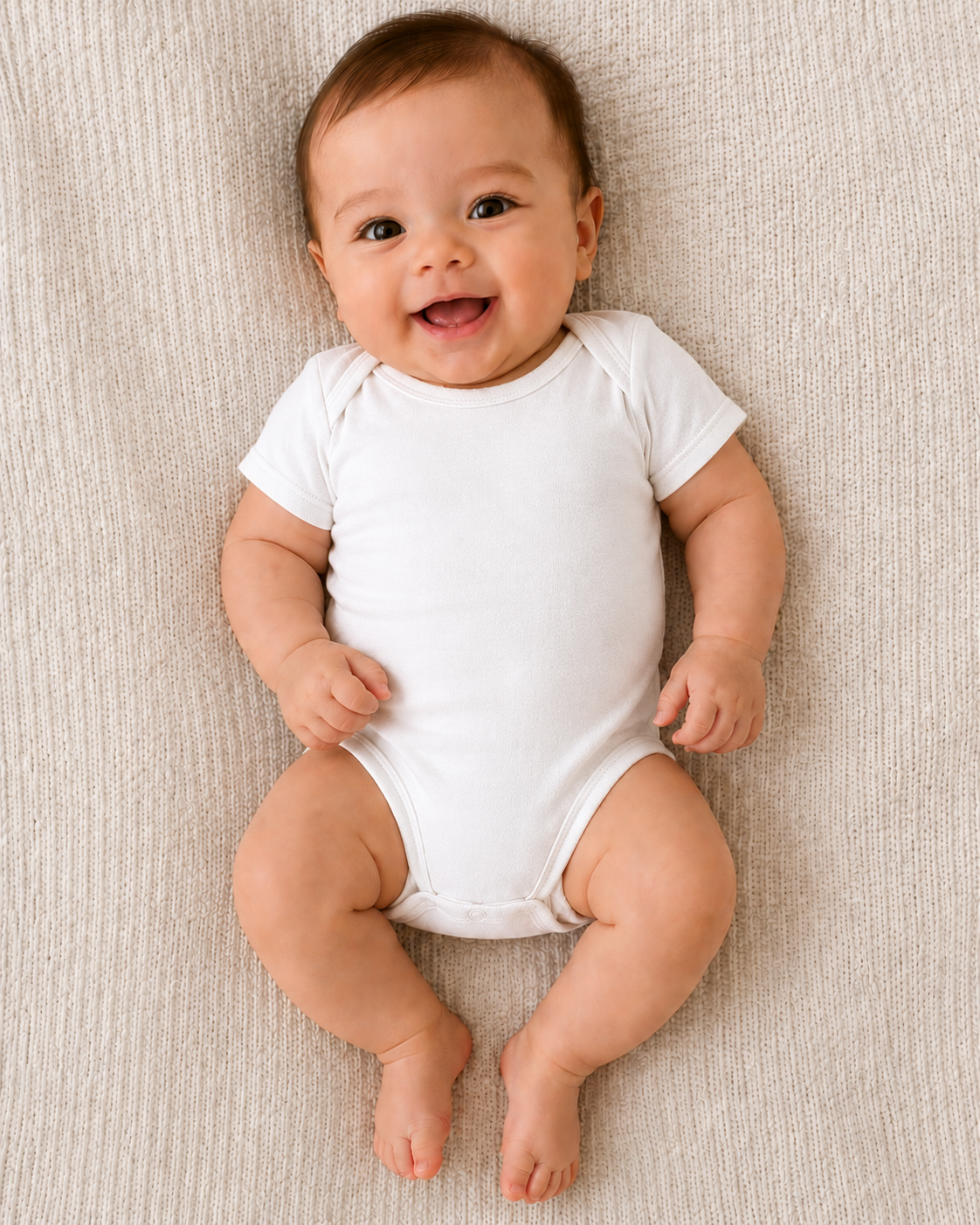 DigiPrint Infant Baby Rib Suit. Cotton 100%