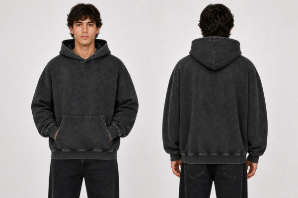 DigiPrint Men's Vintage Hoodies, Acid washed, Mineral washed.